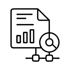 data icon, data line art - simple line art of data, perfect for data logos and icons and themed design 