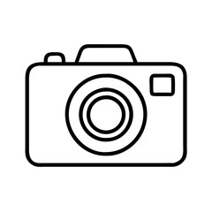 digital camera icon, digital camera line art - simple line art of digital camera, perfect for digital camera logos and icons and themed design 