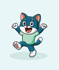 Cute cat vector file