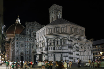 Obraz premium Cattedrale di Santa Maria del Fiore, Florence, Tuscany, Italoy at night
