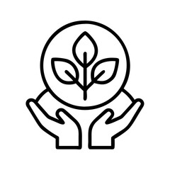 eco friendly icon, eco friendly line art - simple line art of eco friendly, perfect for eco friendly logos and icons and themed design 