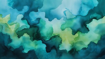 "A Stunning Blend of Light Blue and Green Abstract Patterns with Weathered Wood Textures, Creating a Calm and Serene Visual Experience in a Gradual Gradient Design"

