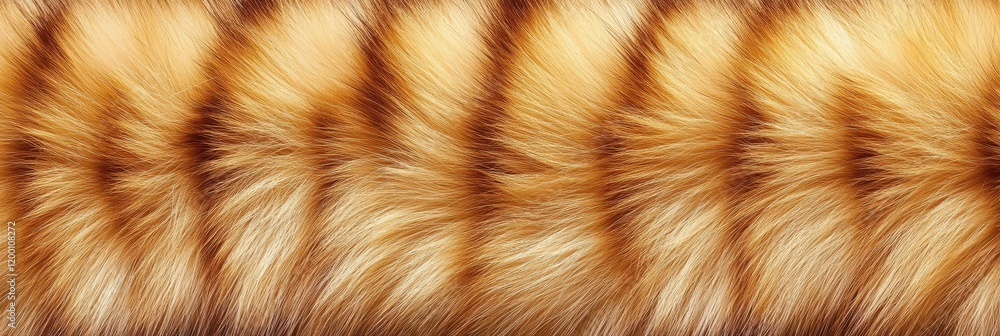 Poster golden fur texture background - close-up of luxurious golden fur texture, showing intricate details 