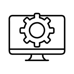 engine optimisation icon, engine optimisation line art - simple line art of engine optimisation, perfect for engine optimisation logos and icons and themed design 