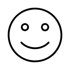 face smile icon, face smile line art - simple line art of face smile, perfect for face smile logos and icons and themed design 
