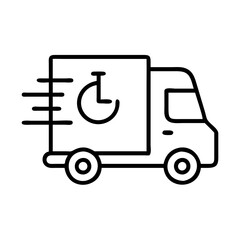 fast delivery icon, fast delivery line art - simple line art of fast delivery, perfect for fast delivery logos and icons and themed design 