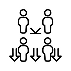 figure positions icon, figure positions line art - simple line art of figure positions, perfect for figure positions logos and icons and themed design 