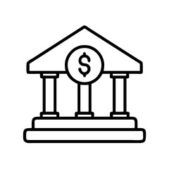 finance icon, finance line art - simple line art of finance, perfect for finance logos and icons and themed design 