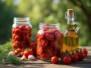 Preserve the freshness of summer tomatoes with this easy canning recipe. Enjoy the flavors of garlic and herbs all year round.