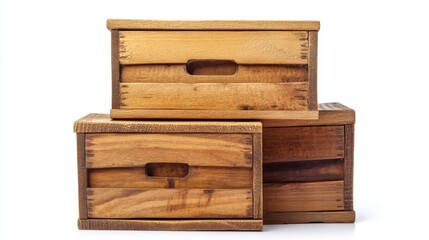 Rustic Wooden Crates: Vintage Stackable Storage Boxes for Home Decor