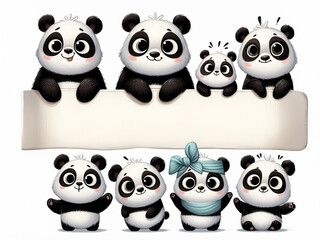 Panda Bear background graphic