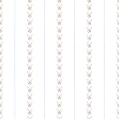 Delicate pastel butterflies Flying, elegant butterflies and moths on a seamless pattern. Watercolor digital illustration. Repeating ornament of butterflies and stripes, isolated on a white background.