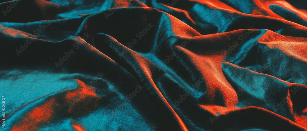 Poster velvet fabric showcases deep pile and rich color in an elegant display of texture and hue