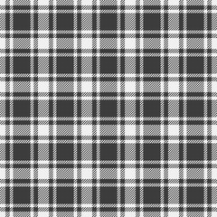 Stylish black and white plaid pattern. Perfect for textile design, wallpaper, or web backgrounds.  Clean lines and classic style offer versatility for various projects.