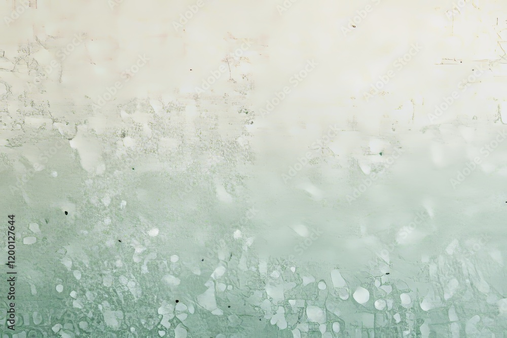 Poster grainy texture with a soft green gradient.