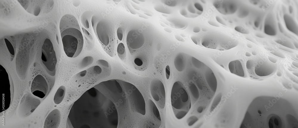 Poster Layered texture of 3D printed material illustrating intricate patterns and details