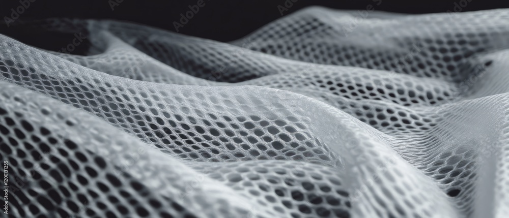 Poster Textured plastic sheeting showcasing an embossed pattern and flexible matte finish in detail