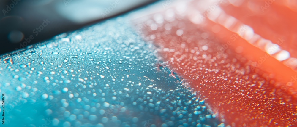 Poster Detailed view of textured plastic sheeting showcasing embossed pattern and matte finish