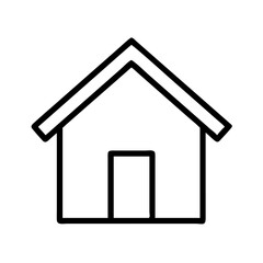 home icon, home line art - simple line art of home, perfect for home logos and icons and themed design 