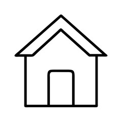 house icon, house line art - simple line art of house, perfect for house logos and icons and themed design 