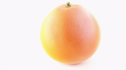 A vibrant grapefruit showcasing its textured surface in bright lighting.