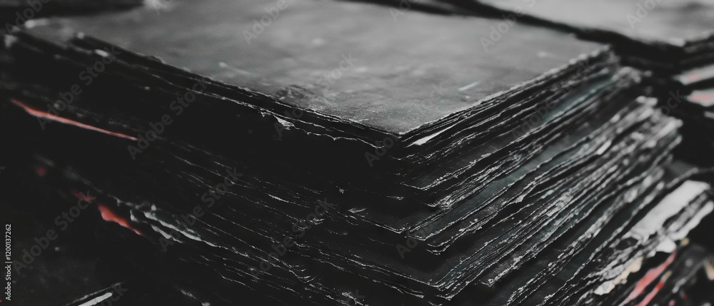 Poster Texture showcasing offset printing marks and blurry edges in industrial print materials