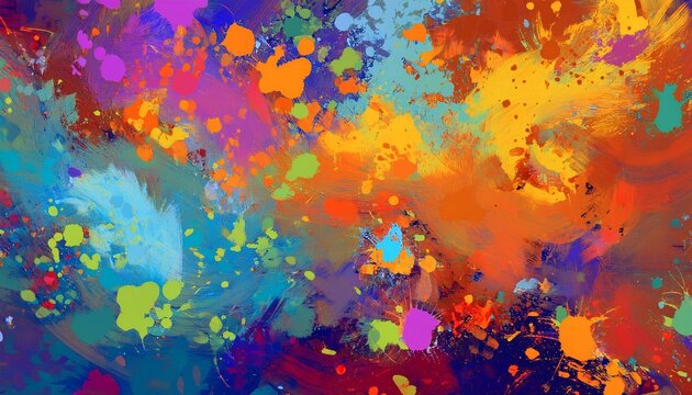 summary grunge art historical past texture with colorful paint splas