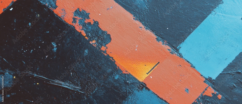 Poster Exploring print registration marks with color alignment and texture details