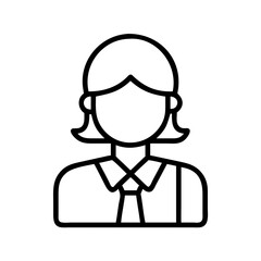 lawyer icon, lawyer line art - simple line art of lawyer, perfect for lawyer logos and icons and themed design 