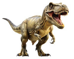 Fototapeta premium 3D Render of Tyrannosaurus Rex Dinosaur Illustration isolated on white background