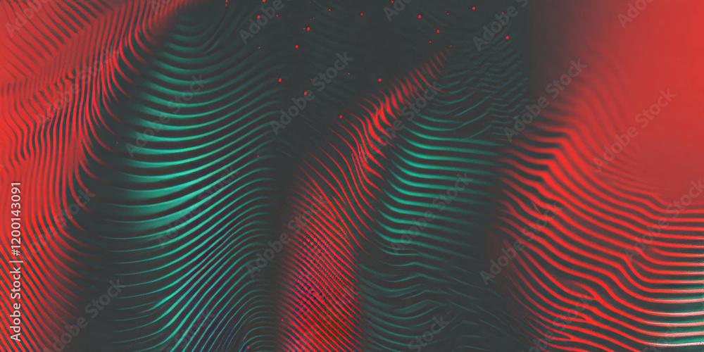 Poster Exploration of Color and Texture in Halftone Patterns Creating Unique Visual Effects