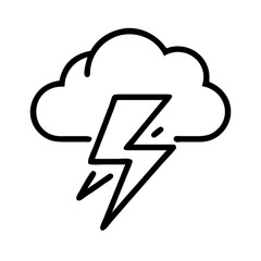 lightning icon, lightning line art - simple line art of lightning, perfect for lightning logos and icons and themed design 