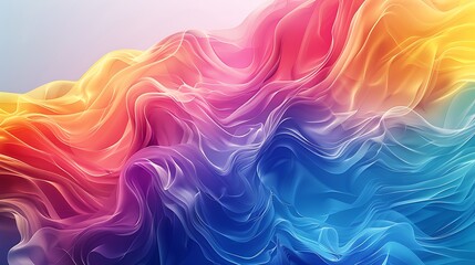 Obraz premium A gradient of colors flowing into each other in an abstract style.
