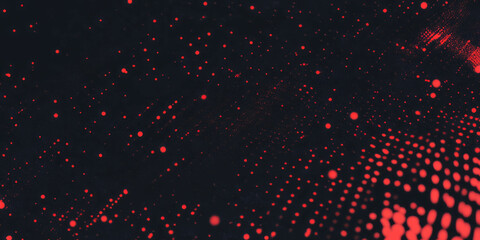 Grunge halftone texture with paint splattered dots on a black background showcasing artistic design
