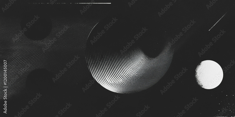 Aufkleber Grunge halftone texture overlay effect with subtle background integration in dark design
