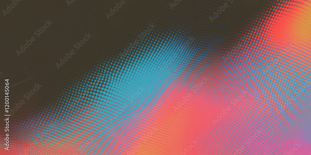 Aufkleber grunge halftone texture with colorful overlay on a dark background for creative design