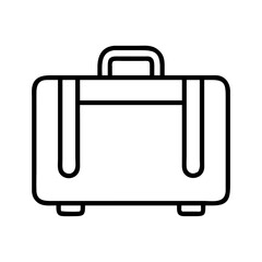 luggage icon, luggage line art - simple line art of luggage, perfect for luggage logos and icons and themed design 