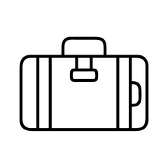 luggage icon, luggage line art - simple line art of luggage, perfect for luggage logos and icons and themed design 