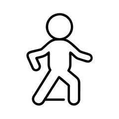 man shadow icon, man shadow line art - simple line art of man shadow, perfect for man shadow logos and icons and themed design 