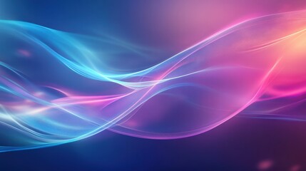 Obraz premium Abstract Flowing Light Waves