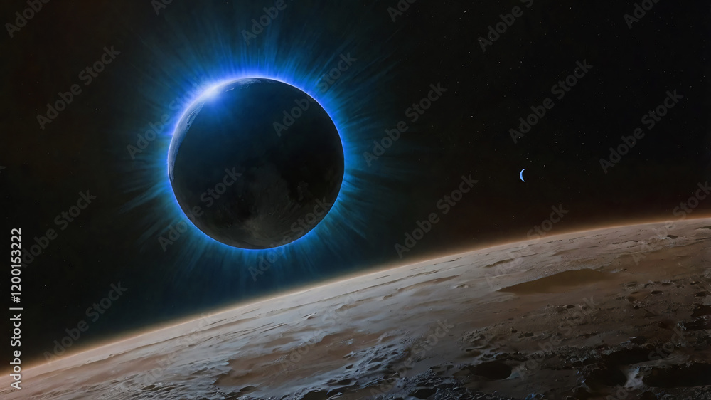 Canvas Prints science concept background with planet on space