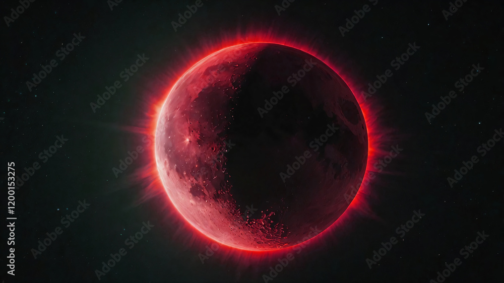 Canvas Prints science concept background with planet on space