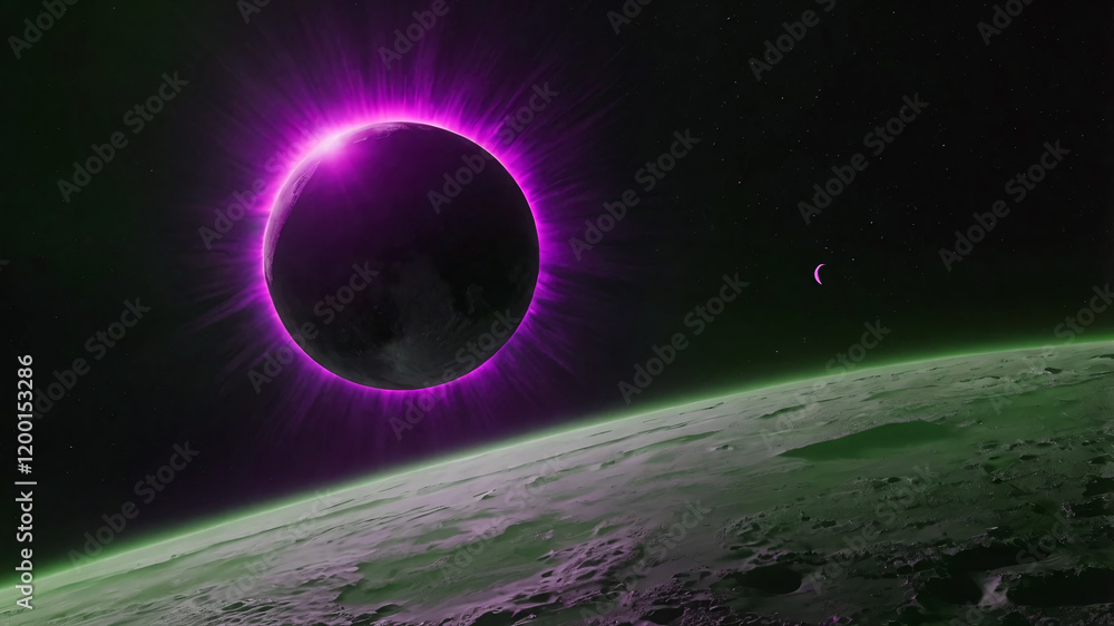 Canvas Prints science concept background with planet on space