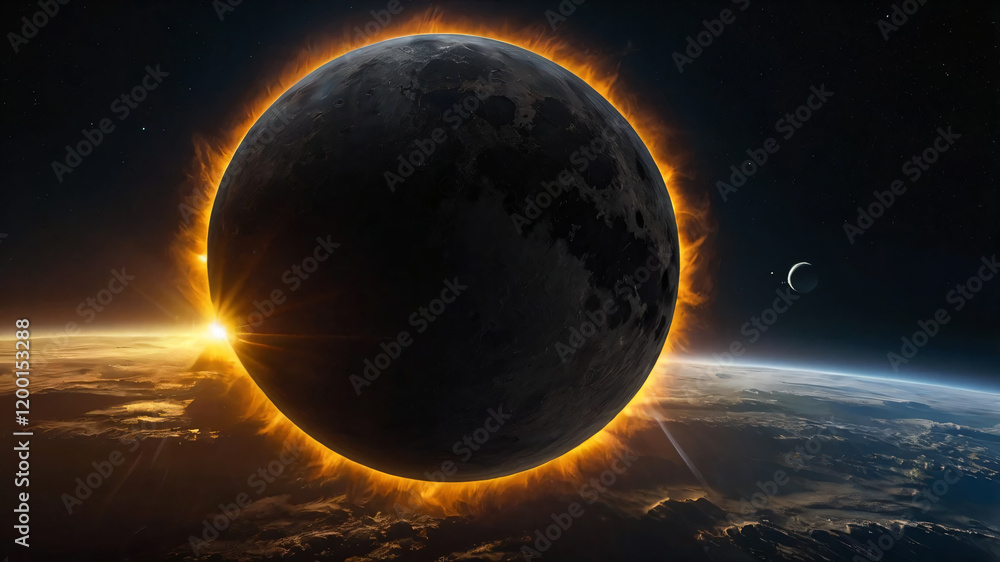 Canvas Prints science concept background with planet on space