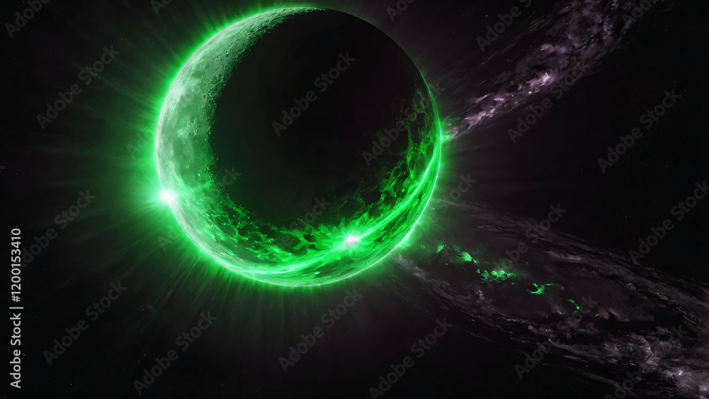Canvas Prints science concept background with planet on space