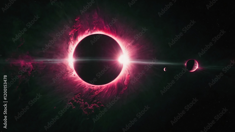 Canvas Prints science concept background with planet on space