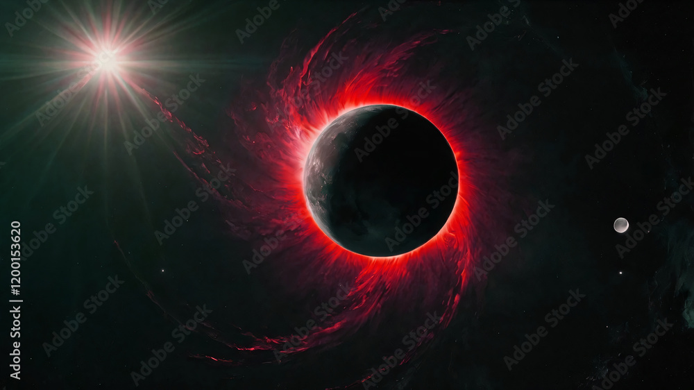 Canvas Prints science concept background with planet on space