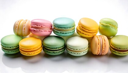 Elegant French Macarons in Vibrant Shades