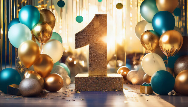 celebration of the first year either for a birthday