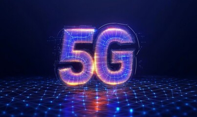5G wireless network, high speed internet, cloud computing or connect diagram technology, Data storage, service, synchronize, online, financial, Connectivity global, smart city, by AI, Generative AI